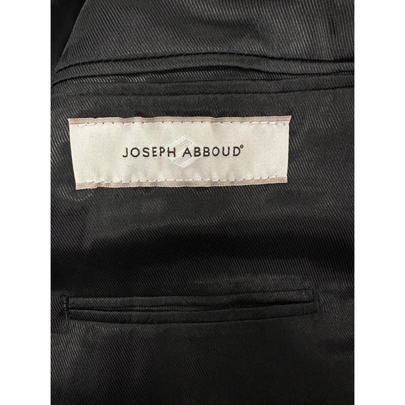 VTG Joseph Abboud Black Pin Striped Mens Suit App. Sz  44 - Picture 5 of 8